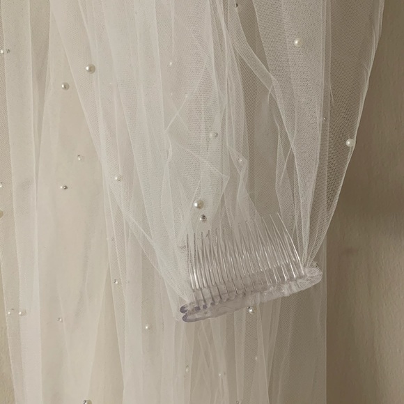 Stylish Brides Accessories Accessories - Cathedral Pearl Wedding Veil